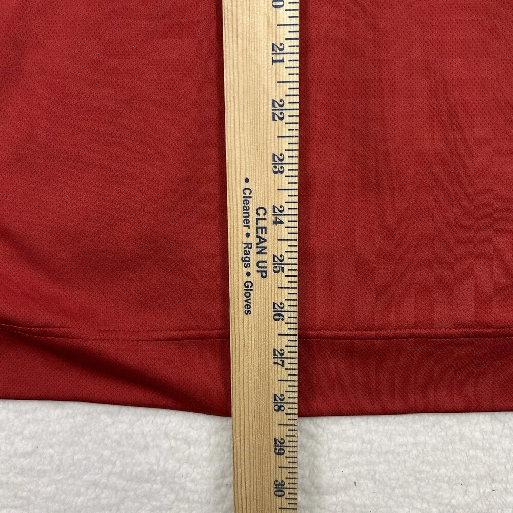 Nike St. Louis Cardinals Polo Shirt Mens Medium Red MLB Authentic Team Apparel